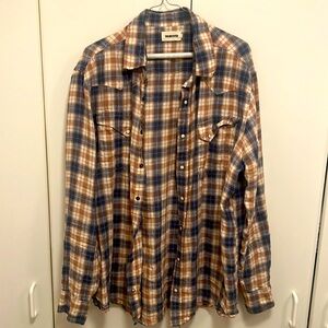 Taylor Stitch - Western Pearl Snap Linen Shirt - 44 (XL)